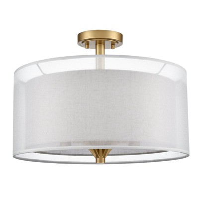 Claxy Modern Gold Drum Ceiling Light 5-Light