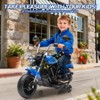 Jojoka 12V Kids Ride on Motorcycle, 3-Wheel Kids Toddler Electric Motorcycle w/Training Wheels, One-Button Start - 2 of 4