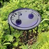 Achla Designs 3" Reflective Crackle Glass Birdbath Bowl - 4 of 4