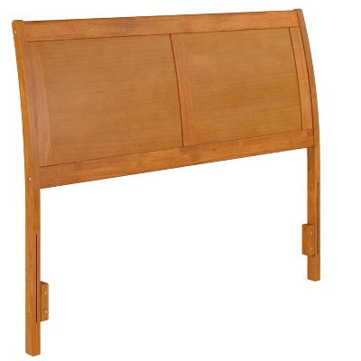 AFI Furnishings Portland Full Sleigh Solid Wood Panel Headboard in Light Toffee