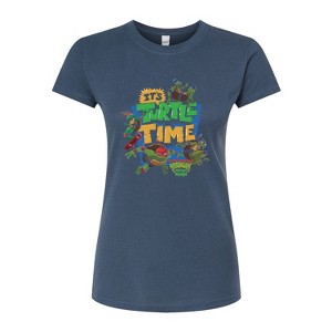 Women's - Teenage Mutant Ninja Turtles Mutant Mayhem - Its Turtle Time Fitted Graphic T-Shirt - 1 of 2