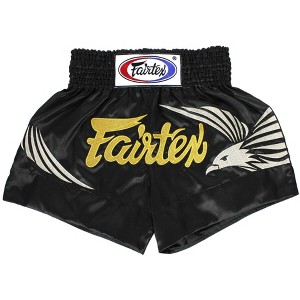 Fairtex BS0657 Eagle Black Muay Thai Boxing Short - 1 of 2