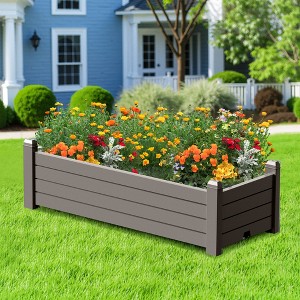 Mayeerty Freestanding Planter Box with 21Gal Potting Soil Include 3.3Gal Capacity of Water Storage Area - 1 of 4