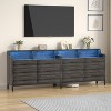 Aheaplus 6 Drawers Dresser with Charge Station and LED Light, Closet Organizer for Bedroom - 4 of 4