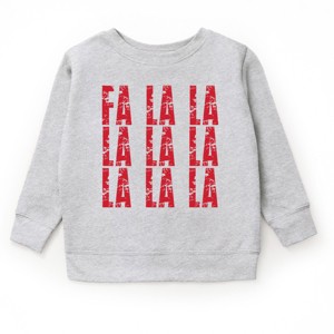 Fa La La Distressed - Youth Graphic Sweatshirt - 1 of 3