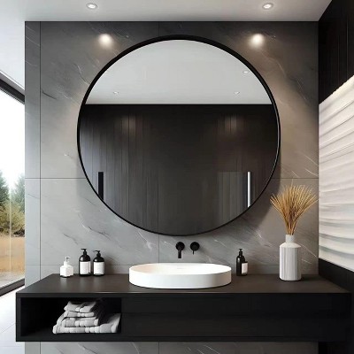 31.5in Artloge Round Wall-mounted Decorative Wall Mirrors