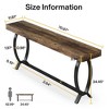Resenkos Entryway Table, Console Sofa Table,70.8" Console Table, Farmhouse Sofa Table Narrow Entryway Table Brown - 3 of 4