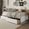 Whisen Twin Size Wood Platform Bed with 2 Drawers with Wheels - 3 of 4