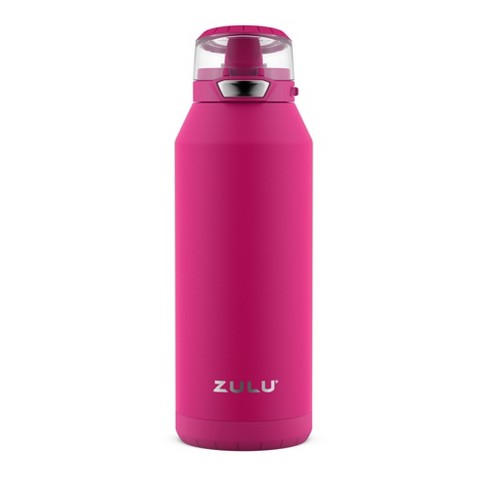 Zulu Kids Flex Water Bottle with Silicone Spout, Leak-Proof Locking Flip Lid and Soft Touch Carry Loop for School Backpack, Lunchbox, and Outdoor