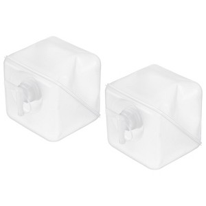 Unique Bargains Outdoor Hiking Camping Boating Collapsible Water Container with Spigots 2 Pcs - 1 of 4