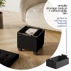 StorageBud Storage Ottoman for Bedroom End of Bed, Velvet Storage Bench, Large Storage Ottoman Bench, Entryway Bench with Storage - 3 of 4