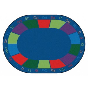Carpets for Kids Colorful Places Oval Learning Rug - 1 of 4