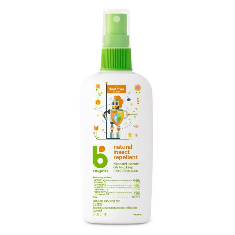 Babyganics 6oz Natural DEET Free Insect Repellent, 1 of 5