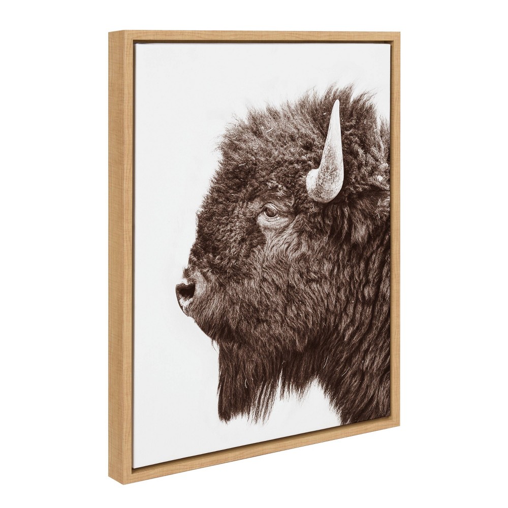 Photos - Other Decoration 18" x 24" Sylvie Bison Profile Framed Canvas by Amy Peterson Art Studio Na