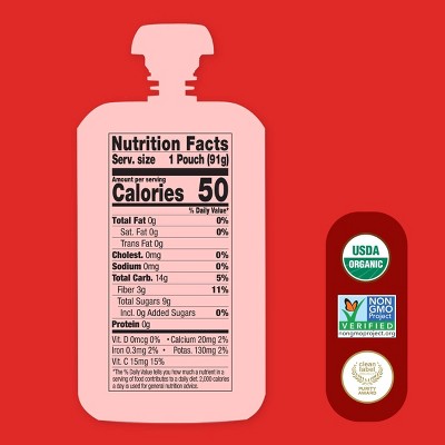 Once Upon A Farm Apple, Strawberry and Cranberry Pouch - 3.2oz