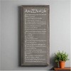 Slickblue Rustic Wall Sign – A to ZEN of Life Quote – Mindfulness & Motivation Wood Decor – 9x18 Inches, Color Options - 2 of 3