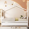 Whisen Twin Size Wooden House Bed with Twin Size Trundle - 2 of 4