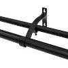 Lumi Home Furnishings 72"x144" Decorative Drapery Double Rod Set with Crystal Square finials Black - 4 of 4