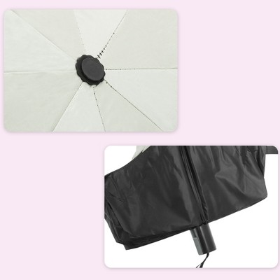Unique Bargains Manual Open Close Umbrella Retractable for Rain Wind - image 4