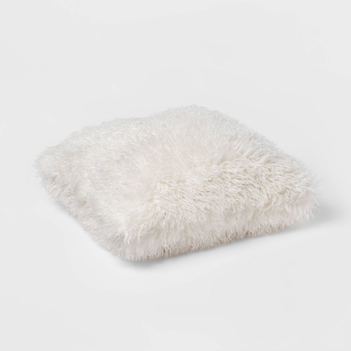 Euro Faux Mongolian Fur Decorative Throw Pillow - Threshold™ - thumbnail 7