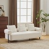 NicBex Modern Oversized Sleeper Sofa Futon Couch with Plush Pillow,Comfortable 3-Seater  Sofa Couch for Living Room,Apartment - 3 of 4