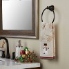 2pk Woodcut Snowman Hand Towel Set Off White - SKL Home - image 4 of 4