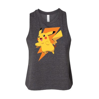 Women's - Pokémon - Pikachu Bolt Design Graphic Racerback Tank