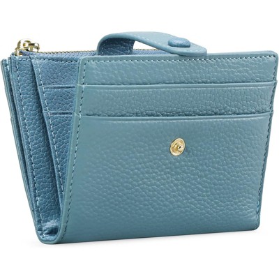 FATMOON Slim Wallet for Women -  RFID Blocking Fashion Minimalist Bifold with Zipper Coin Purse | Fits Travel | Lightweight PU Leather