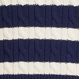 deep sea navy/ivory stripe