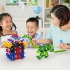 PICASSO-TILES Rainbow Interlocking Plastic Building Chip Blocks, 108PCS Construction STEM Educational Toy for Kids, Brown - 2 of 4