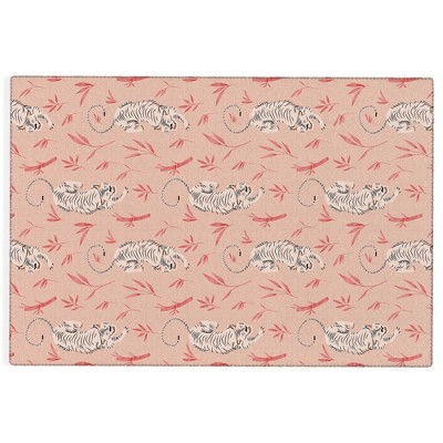 Caroline Okun Stalking Siberian Rose Rug - Deny Designs