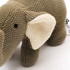 100% Handmade Cotton Knitted Soft Dark Green Elephant Plush Toy/Soft Toy - 3 of 4