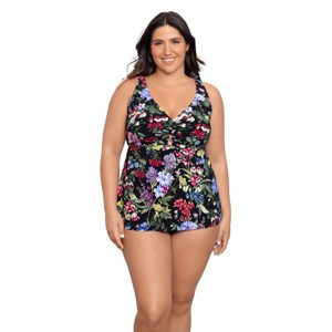 Trimshaper Women's Molly Tankini Swimsuit Top - 1 of 3