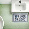 Stupell Industries Baby Pink You Look So Good Printed Plush Bathroom Floor Mat, design by Lettered and Lined - 3 of 4