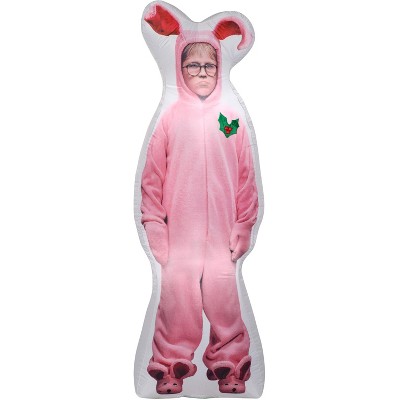 Gemmy Photorealistic Christmas Airblown Inflatable A Story Ralphie, 6 ft Tall, Pink
