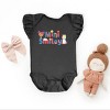 The Juniper Shop Mini Smiley Icons Unicorn Flutter Sleeve Bodysuit - 3 of 4