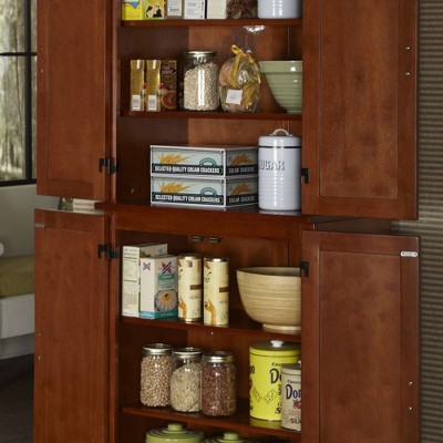 Cottage Oak Freestanding Pantry with Adjustable Shelving