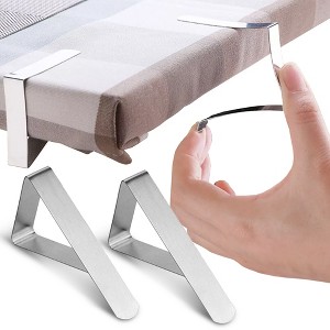 Cheer Collection 12-Piece Tablecloth Clips – Heavy-Duty Stainless Steel and Rust-Proof Holders for Indoor & Outdoor Use - 1 of 1