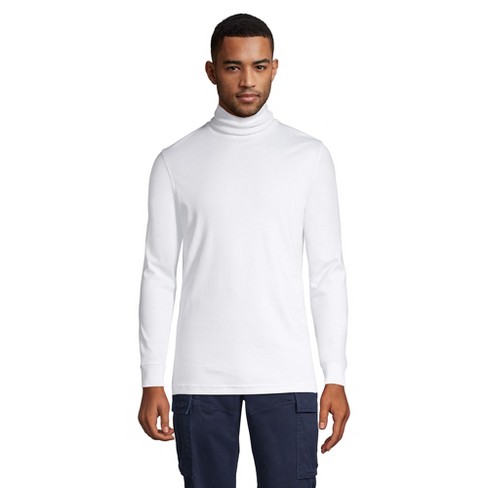 Lands' End Men's Super Soft Supima Turtleneck - Medium - White : Target