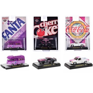 "Sodas" Set of 3 pieces Release 39 Limited Edition to 9250 pieces Worldwide 1/64 Diecast Model Cars by M2 Machines - 1 of 4