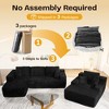 XIZZI Modular Sectional Sofa Couch, L/U-Shape Upholstered Couch, Modern Minimalist Couches for Living Room, Free Combination Deep Seat Corner Couch - 4 of 4