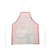 Unique Bargains Christmas Aprons SnowmanElk Linen Red Black Green Brown 21.65"x26.77" 1 Pcs - 4 of 4