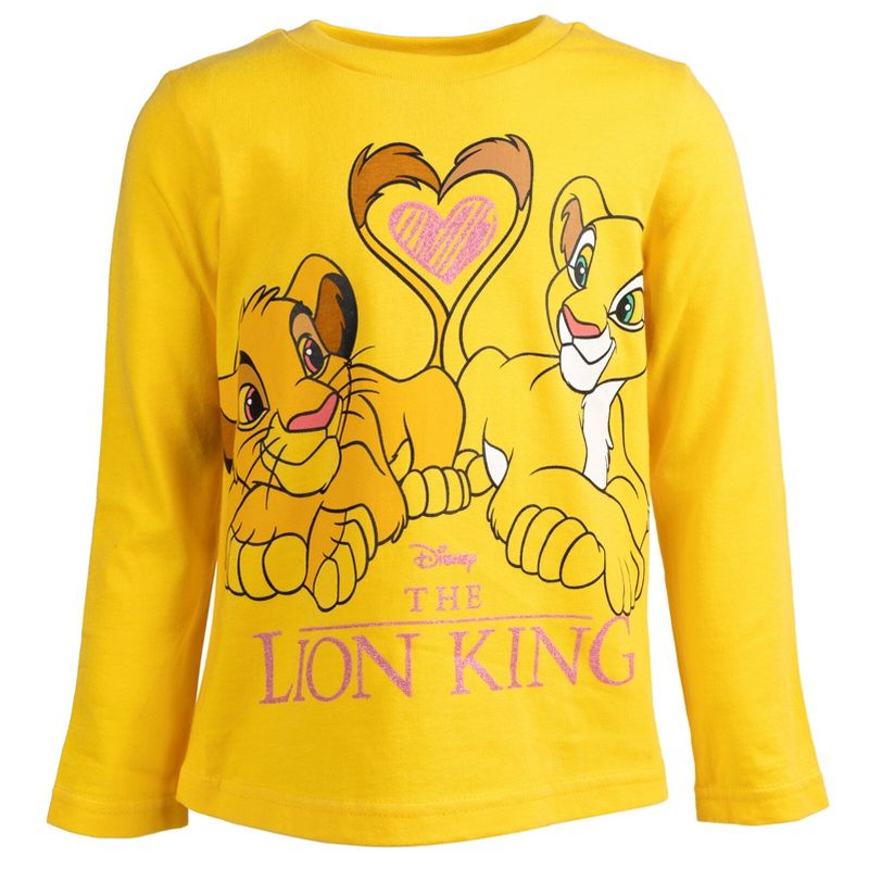 Disney Lion King Nala Simba Girls 2 Pack T-Shirts Toddler, 2 of 8