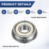 Unique Bargains Chrome Steel Durable Multipurpose Use Flanged Ball Bearing - 2 of 4