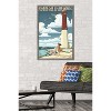 Trends International Lantern Press - New Jersey Shore, Barnegat Lighthouse Framed Wall Poster Prints - 2 of 4