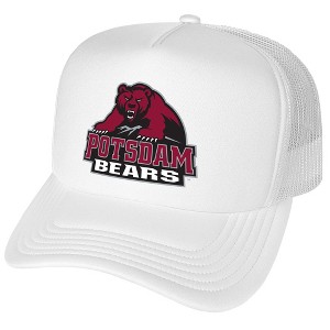 State University Of New York At Potsdam Primary Logo Foam Trucker Cap White Os - 1 of 4