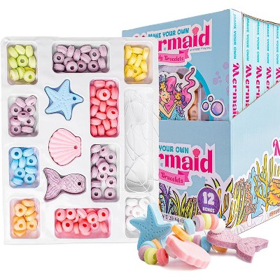 4YoreElves Individually Wrapped Party Favors, Candy Jewelry DIY Kit, Mermaid Candy Bracelet Kits