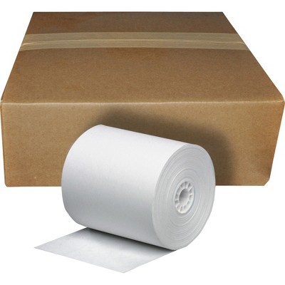 Business Source Paper Roll Single Ply Bond 3"x165' White 31824