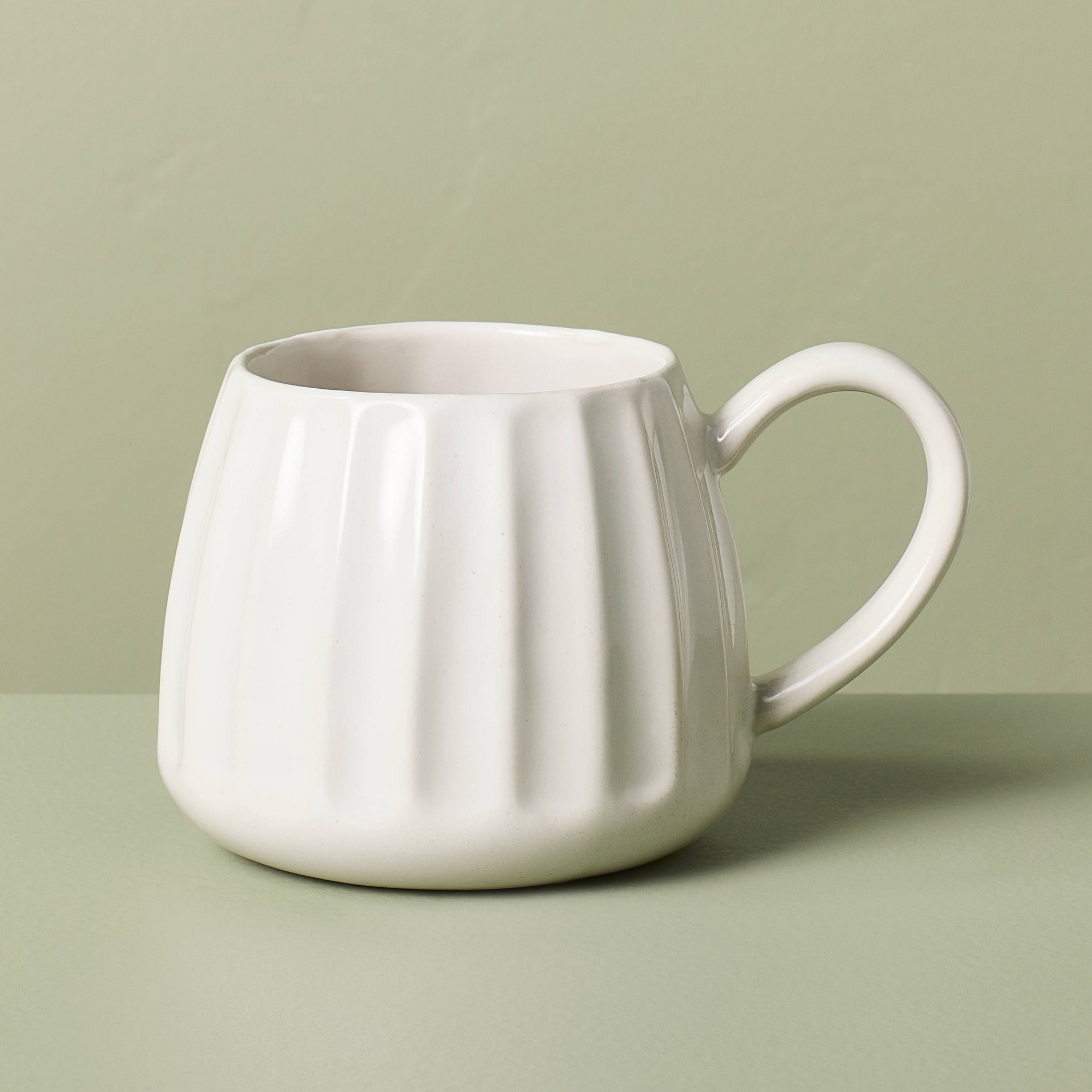 Magnolia 15 fl oz Stoneware Coffee Mug Sour Cream