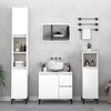 CLIHOME 39.4 in H Bathroom Storage Cabinet Engineered Wood Display Cabinet Home Organiser Furniture With Metal Legs - 4 of 4